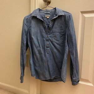 Denim Button Down Long Sleeve
